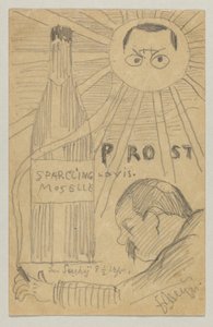Lovis Corinth an Carl Strathmann: Postkarte, Poststempel 26. Dezember 1897 von Lovis Corinth