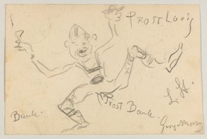 Lovis Corinth an Carl Strathmann: Postkarte, Poststempel 6. November 1906