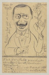 Lovis Corinth an Fräulein Elly Franke: Postkarte, Poststempel 28. August 1897