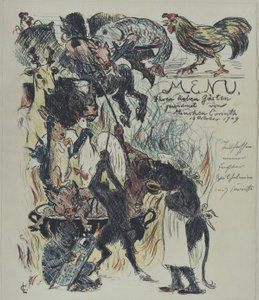 Speisekarte von Lovis Corinth