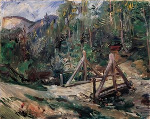 Tiroler Landschaft mit Brücke von Lovis Corinth