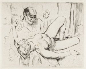Weißer Akt (Weissagung) von Lovis Corinth