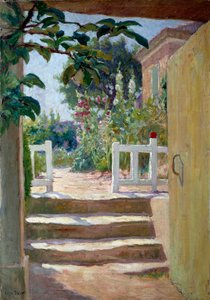 Die Treppe in der Provence. Gemälde von Joseph Loys Prat (1879-1934), 20. Jahrhundert