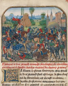 Die Schlacht vor der Burg von Roussillon