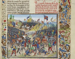 Die Schlacht von Auray am 29. September 1364, ca. 1470-1475