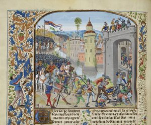 Die Schlacht von Caen im Jahr 1346