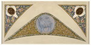 Skizze für die Festtreppe des Hôtel de Ville de Paris: Stier, ca. 1888–1898