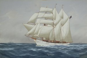 Die Sonnenstrahl unter vollen Segeln