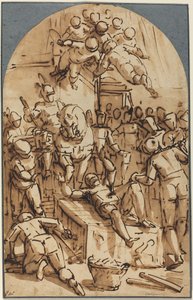 Das Martyrium des Heiligen Laurentius von Luca Cambiaso