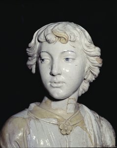 Engel, der eine Kerze hält (Detail)