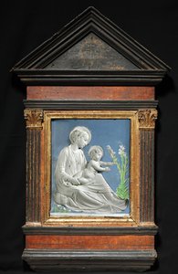 Madonna mit Kind, ca. 1460-1470 von Luca Della Robbia