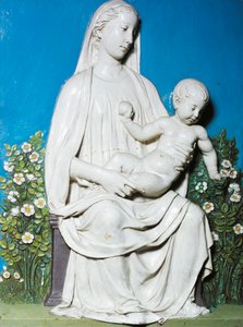 Madonna des Rosengartens, ca. 1450-55 (Terrakotta)