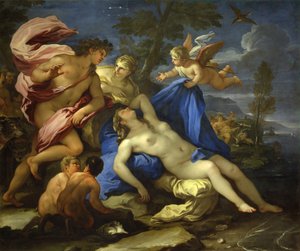 Ariadne von Theseus auf Naxos verlassen, ca. 1675-1680 von Luca Giordano