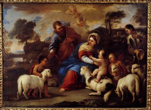 Heilige Familie von Luca Giordano