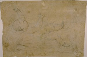 Liegendes Kind von Luca Giordano