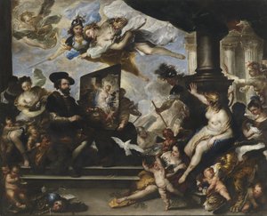 Rubens malt das Allegorie des Friedens von Luca Giordano