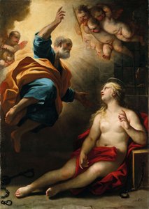 Der heilige Petrus heilt die heilige Agatha