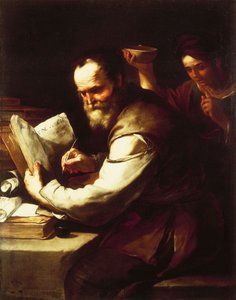 Xanthippe gießt Wasser auf Sokrates