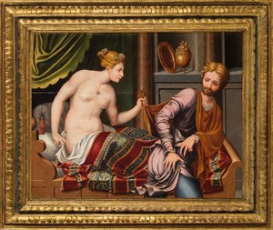 Joseph und Potiphars Frau von Luca Penni