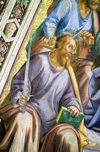 Apostel, Detail des Heiligen Paulus von Luca Signorelli
