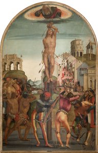 Das Martyrium des heiligen Sebastian, ca. 1498 von Luca Signorelli
