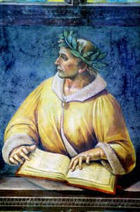 Vergil, Porträt aus dem Zyklus Berühmte Personen von Luca Signorelli