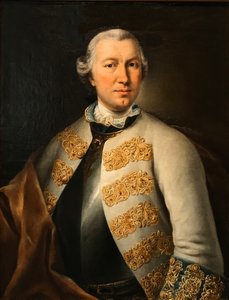 Porträt von Graf Karl von Sievers 1710-1774, 1755
