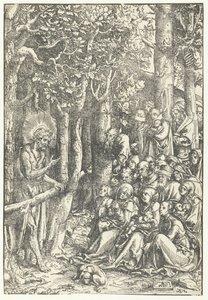 Johannes der Täufer predigt zu den Menschen