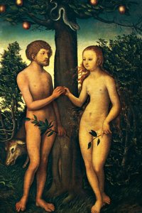 Adam und Eva von Lucas Cranach the Elder