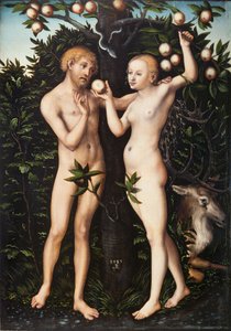 Adam und Eva von Lucas Cranach the Elder