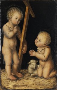Christus und Johannes der Täufer als Kinder