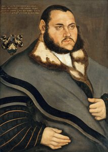 Johannes Carion (1499-1537/38) von Lucas Cranach the Elder