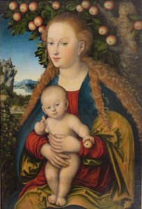 Madonna und Kind unter dem Apfelbaum von Lucas Cranach the Elder