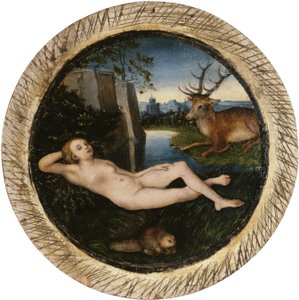 Ruhende Quellnymphe von Lucas Cranach the Elder