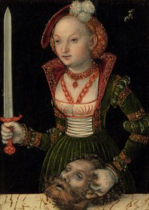 Judith mit dem Haupt des Holofernes von Lucas Cranach the Elder