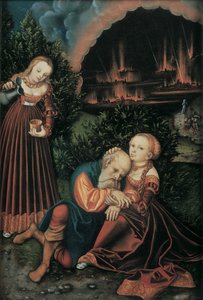 Lot und seine Töchter von Lucas Cranach the Elder