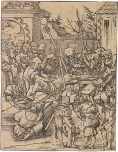 Martyrium des Heiligen Bartholomäus. Aus der Serie Martyrium der zwölf Apostel