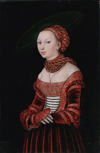 Porträt einer jungen Frau von Lucas Cranach the Elder
