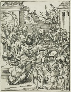 Der heilige Bartholomäus, aus Das Martyrium der Apostel