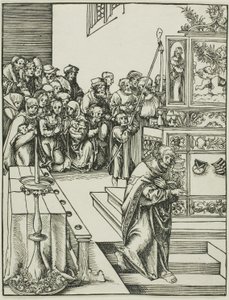 Der heilige Johannes, aus Das Martyrium der Apostel von Lucas Cranach the Elder