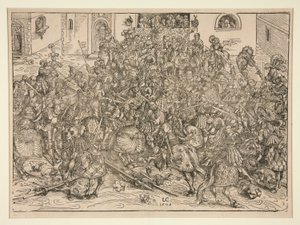 Das vierte Turnier von Lucas Cranach the Elder