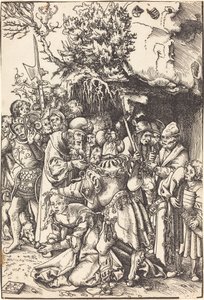 Das Martyrium der Heiligen Barbara von Lucas Cranach the Elder
