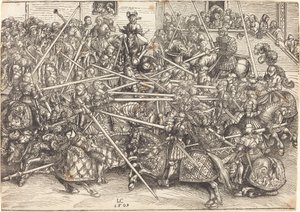 Das dritte Turnier von Lucas Cranach the Elder