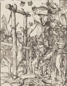 Zersägen des Heiligen Simon Zelotes von Lucas Cranach the Elder