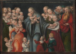 Christus segnet die Kinder