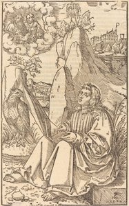 Der heilige Johannes in einer Landschaft von Lucas Cranach the Younger