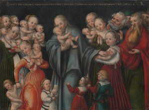 Christus segnet die Kinder