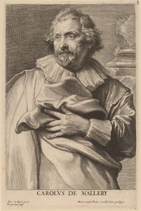 Karel de Mallery von Lucas Emil Vorsterman after Sir Anthony van Dyck