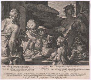 Die Heilige Familie mit dem jungen Johannes dem Täufer von Lucas Kilian