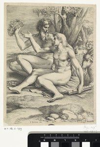 Junger und alter Ziegenhirte von Lucas Vorsterman (I)